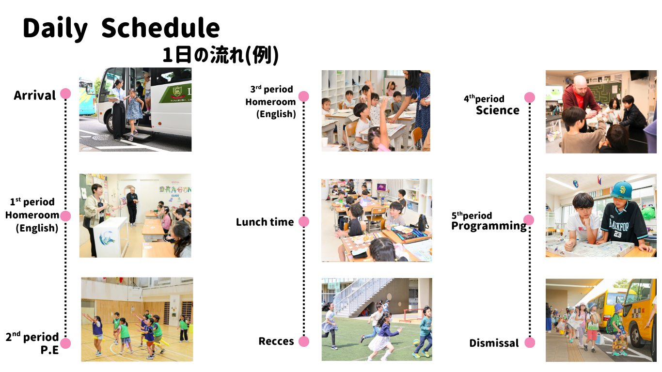プログラムの内容と一日の流れ(一例)